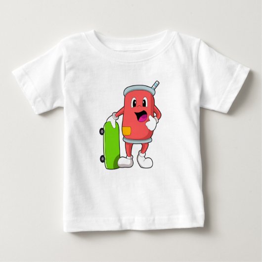 Kan als Skater met Skateboard (Voorkant)