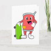 Kan als Skater met Skateboard Kaart (Voorkant)