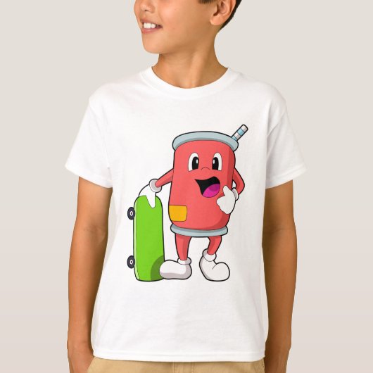 Kan als Skater met Skateboard T-shirt (Voorkant)