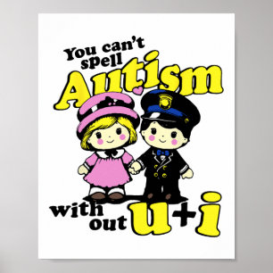 Kan Autisme Niet Spellen Zonder JOU En IK Poster