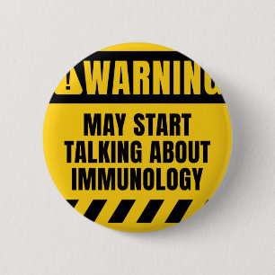 Kan beginnen met praten over immunologie ronde button 5,7 cm