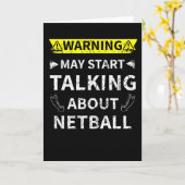 Kan beginnen met praten over Netball Netball Lover Kaart (Gele Bloem)