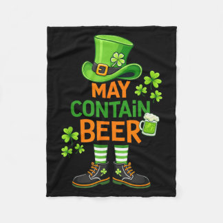 Kan Bier Bevatten Funny St Patrick Day Humor Fleece Deken