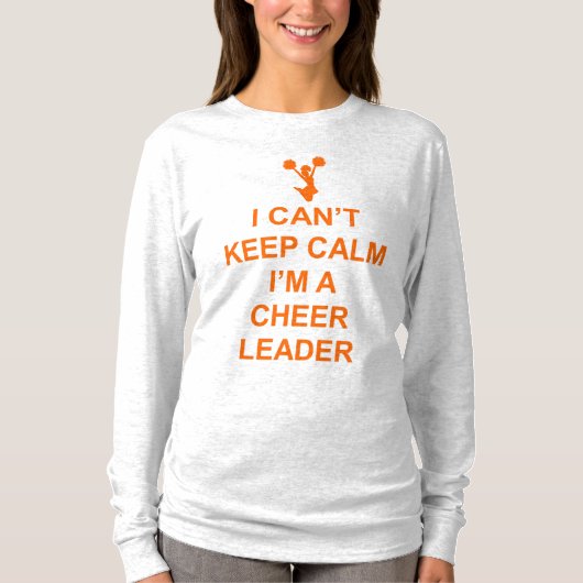 Kan Calm Cheerleader geen grappig t-shirt houden (Voorkant)