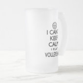 Kan Calm Volleyball niet houden Matglas Bierpul (Voorkant rechts)