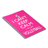 Kan Calm Volleyball niet houden Notitieboek (Rechterzijde)