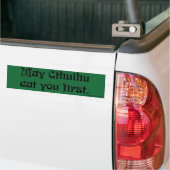 KAN CTHULHU JE EERSTE Bumpersticker ETEN (Op Truck)