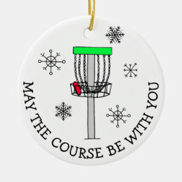 Kan de cursus bij U zijn, Disc Golf Keramisch Ornament