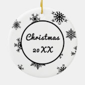 Kan de cursus bij U zijn, Disc Golf Keramisch Ornament (Achterkant)