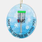 Kan de cursus bij U zijn, Disc Golf Keramisch Ornament (Links)