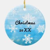 Kan de cursus bij U zijn, Disc Golf Keramisch Ornament (Achterkant)