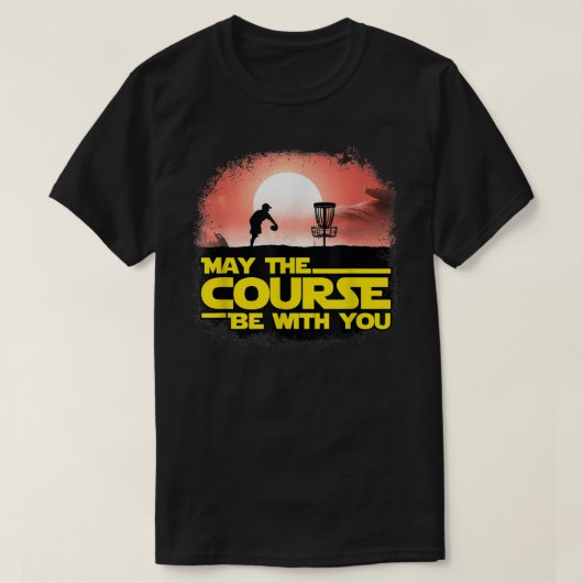 Kan de cursus zijn bij je Golf Gifts Disk Golf T-shirt (Design voorkant)