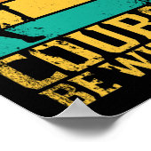 Kan de cursus zijn bij u Retro Disk Golf Cadeau Poster (Hoek)