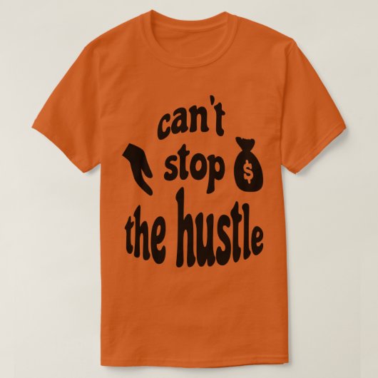 Kan de drukte niet stoppen t-shirt (Design voorkant)
