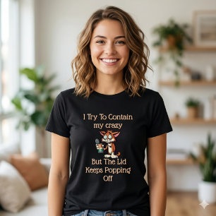 Kan de gekheid niet bevatten – herkenbare humor t-shirt