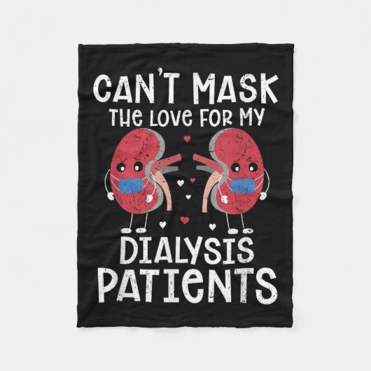 Kan de liefde dialyse tech maskeren fleece deken (Voorkant)