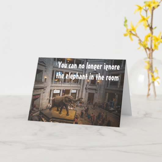 Kan de olifant in de kamer niet negeren - kaart (Gele Bloem)
