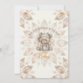 Kan de Uitnodiging van het Baby shower Barly Wacht (Achterkant)