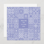 Kan de vierde zijn bij uw Sampler Quilt Quote Notitiekaartje (Voorkant / Achterkant)