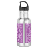 Kan de vierde zijn bij uw Sampler Quilt Quote Waterfles (Achterkant)