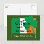 KAN DE WEG VERHOGEN | St Patrick's Day Briefkaart (Voorkant / Achterkant)