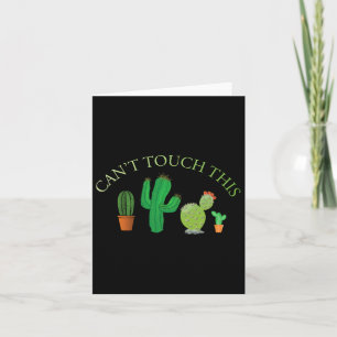 Kan deze cactus niet aanraken Schattigee dansende Kaart