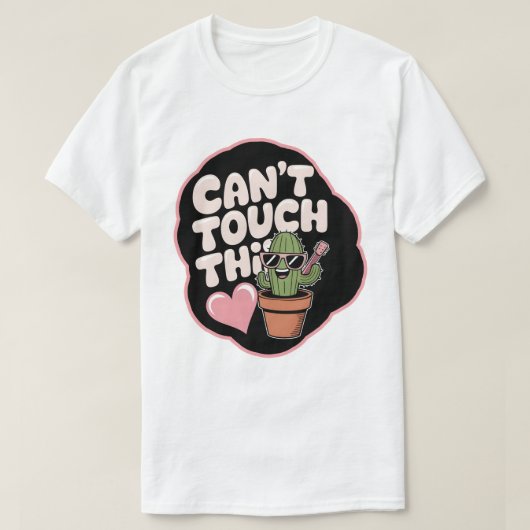Kan deze cactus niet aanraken t-shirt (Design voorkant)