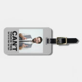 Kan deze grappige waarschuwing aangepaste foto nie bagagelabel (Voorkant horizontaal)