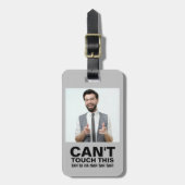 Kan deze grappige waarschuwing aangepaste foto nie bagagelabel (Voorkant verticaal)