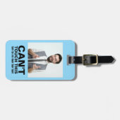 Kan deze grappige waarschuwing aangepaste foto nie bagagelabel (Voorkant horizontaal)