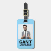 Kan deze grappige waarschuwing aangepaste foto nie bagagelabel (Voorkant verticaal)