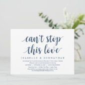 Kan deze liefde, weddenschap met Elopement Inv nie Kaart (Staand voorkant)