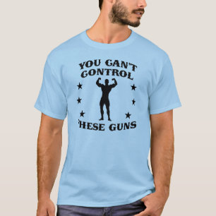 Kan deze Pistolen niet besturen (zwart) T-shirt
