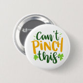 Kan deze St. Patrick's Day klaverpatroon niet knij Ronde Button 5,7 Cm (Voorkant /achterkant)