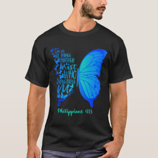 Kan Dingen Doen Door Christus Die Gift Sterkt T-shirt