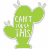 Kan dit niet aanraken, Cacti, Cactus, Succulent, P Sticker (Voorkant)