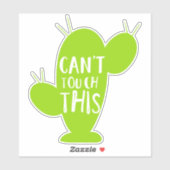 Kan dit niet aanraken, Cacti, Cactus, Succulent, P Sticker (Vel)