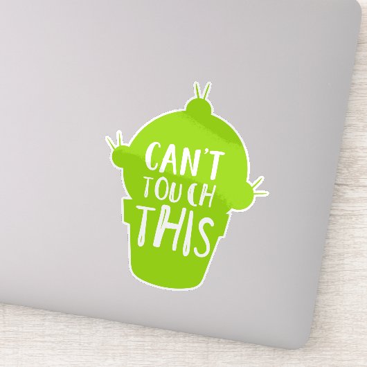 Kan dit niet aanraken, Cactus, Cacti, Succulent, P Sticker (Detail)