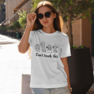 Kan dit niet aanraken - Cute Cactus T-shirt