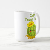 Kan dit niet aanraken! Schattigee grappige Cactus  Koffiemok (Voorkant rechts)