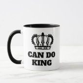 Kan doen King Funny Coffee Mok Positieve Bericht G (Links)
