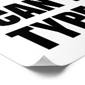 Kan Duct Tape Stom Zijn Grappige Poster (Hoek)