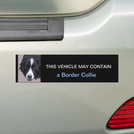 kan een border collie bevatten bumpersticker (Op auto)