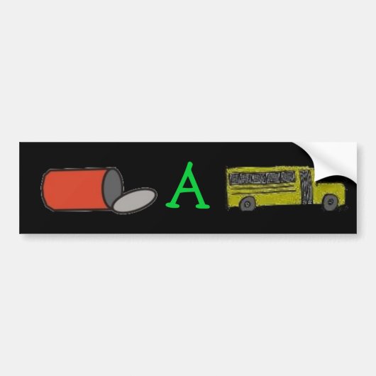 kan een bussticker bumpersticker (Voorkant)