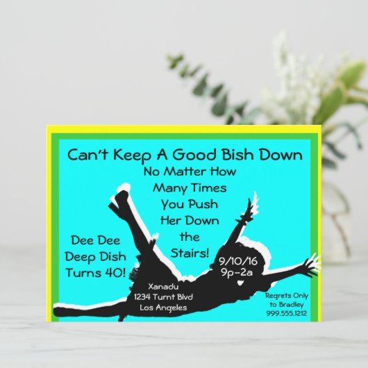 Kan een goede vis niet naar beneden houden Sleep Q Kaart (Staand voorkant)