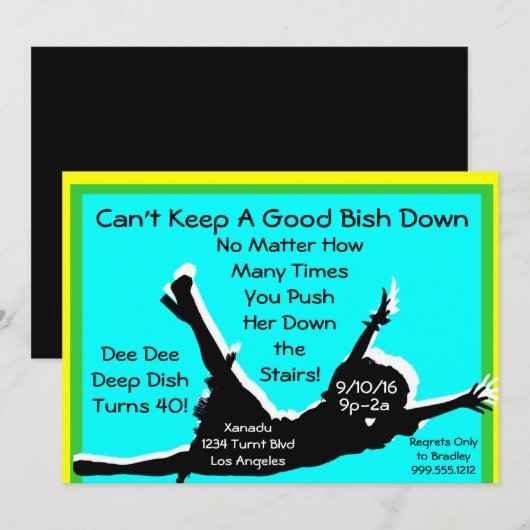 Kan een goede vis niet naar beneden houden Sleep Q Kaart (Voorkant / Achterkant)