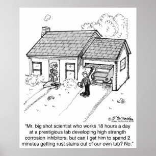 Kan een wetenschapper uit zijn eigen buik zolen ha poster