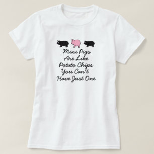 Kan er niet één hebben, minivarkens t-shirt