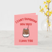 Kan Espresso Hoeveel Ik Van Je Hou – Koffie Kaart (Gele Bloem)