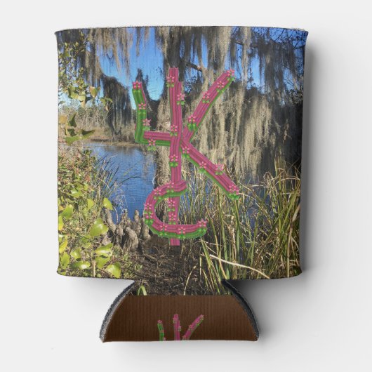 Kan & Flessenisolator (Coozie) Woodland kan koelen Blikjeskoeler (Voorkant)